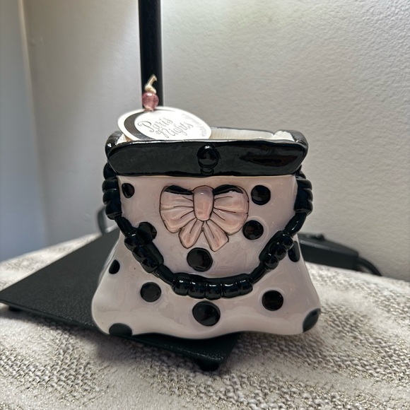 Vintage cute ceramic purse candle holder - Picture 3 of 11